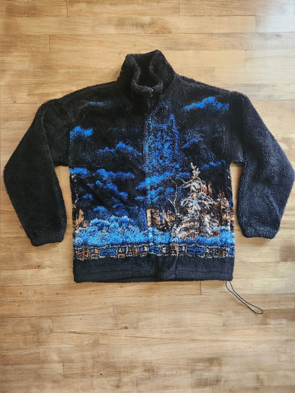 Bear Ridge Outfitters Black Zip-Up Fleece Sweater